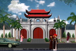 Cổng chốt hướng Đông - Dự án Bảo tồn tôn tạo và phát huy giá trị Cố đô Hoa Lư, Ninh Bình