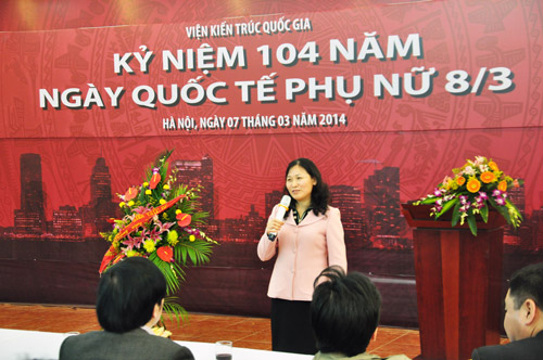 Bà Trần Thị Lựu - Chủ tịch Công đoàn Cơ quan Bộ Xây dựng 